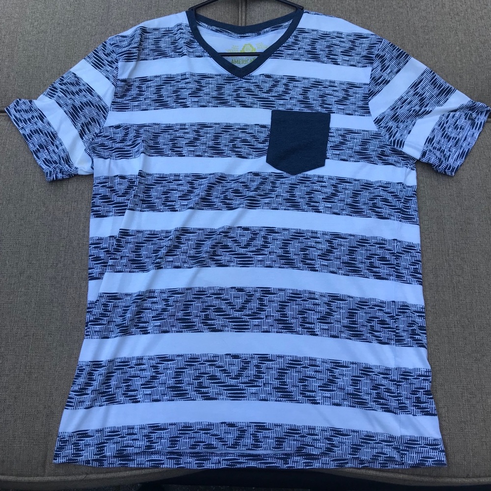 large patterned t shirt